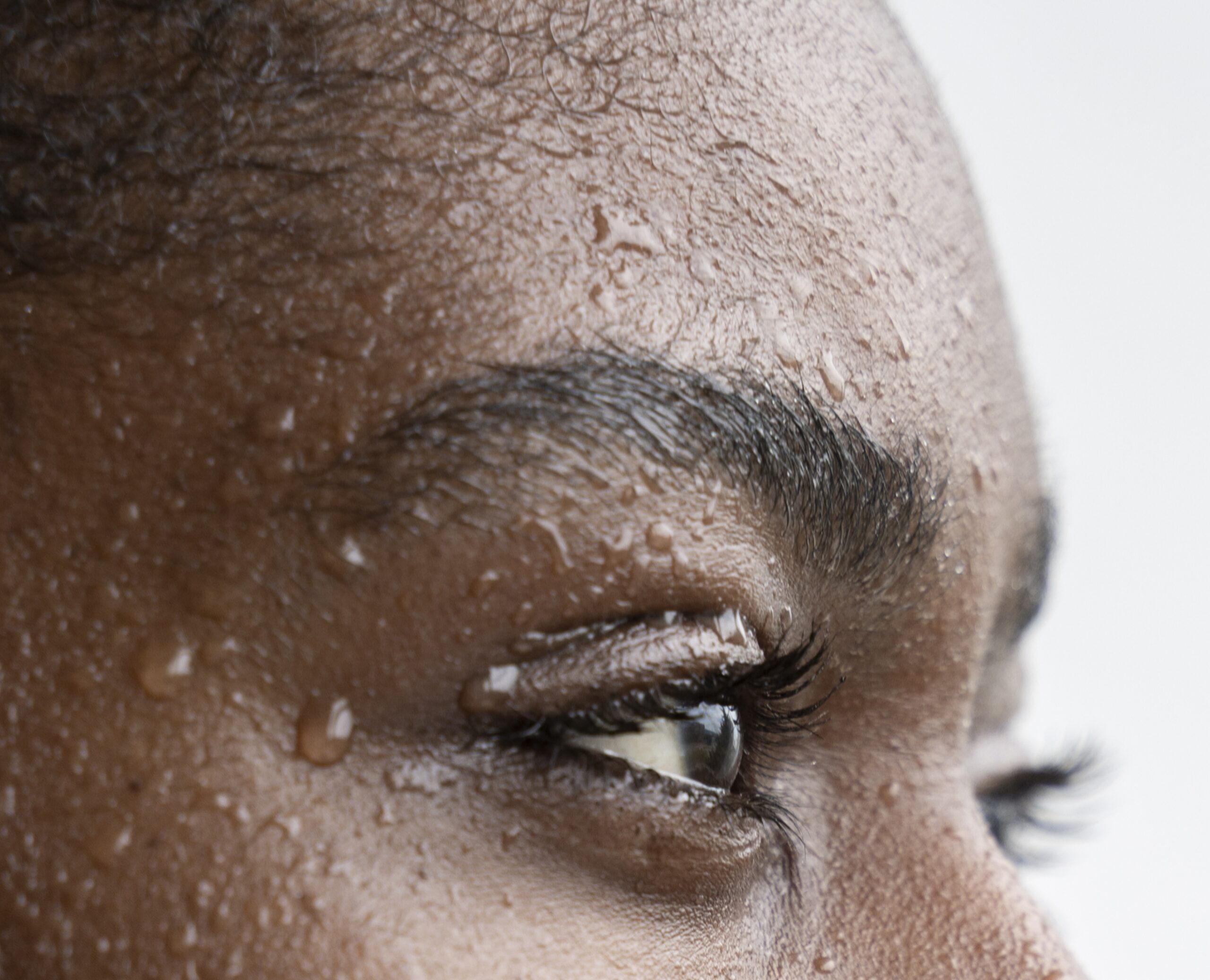 portrait woman with hydrated skin